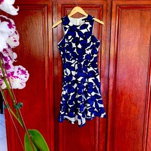 Floral New condition blue and white banana Republic Dress